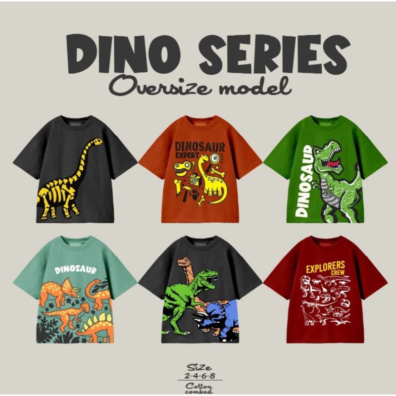 Kaos anak cowo Dino oversize series