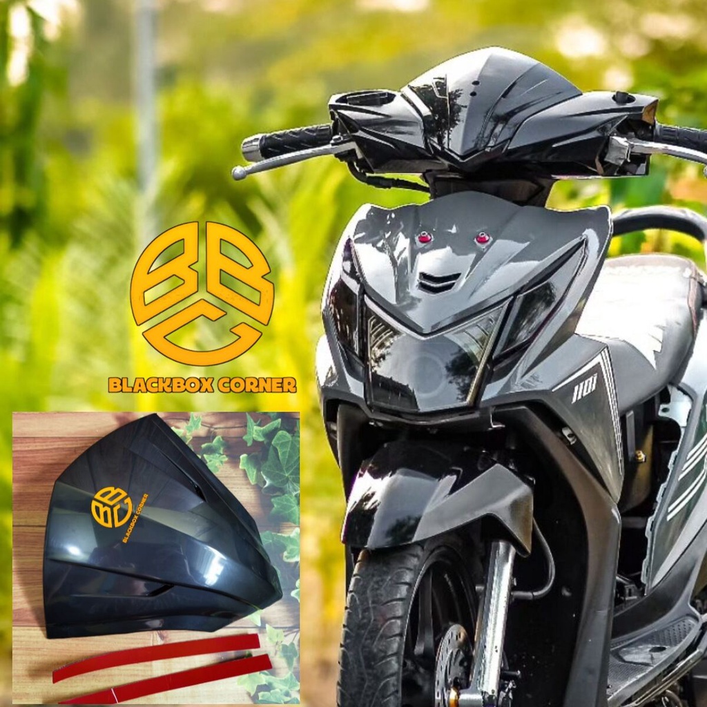 Visor Honda Beat Fi - Visor Beat Fi 2014/2015 - Visor Beat Fi Tebal Hitam