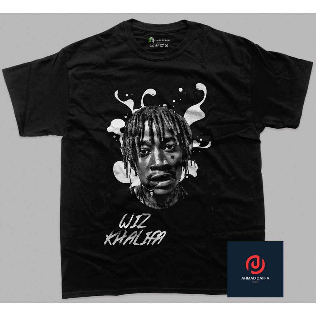 VINTAGE - Wiz Khalifa T-Shirt - Baju - Kaos - Baju Kaos Vintage - Cotton Combed  24s