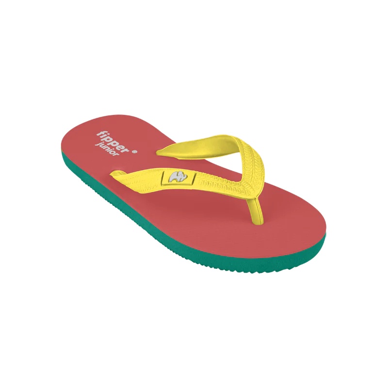 Sandal Fipper anak JUNIOR Red coral Green emerald Brown pollen