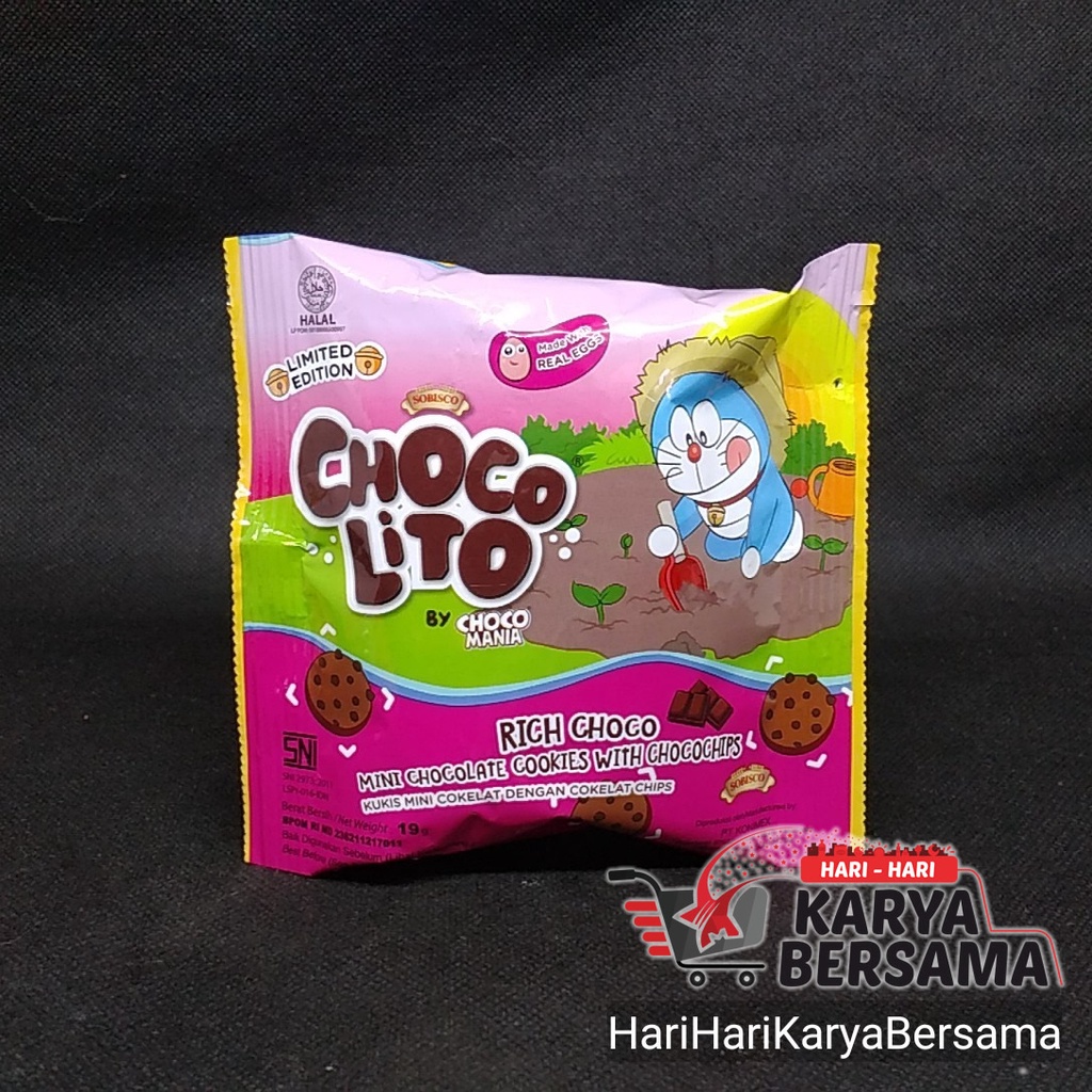 

CHOCOLITO MINI COOKIES RICH CHOCO WITH CHOCOCHIPS 19GR