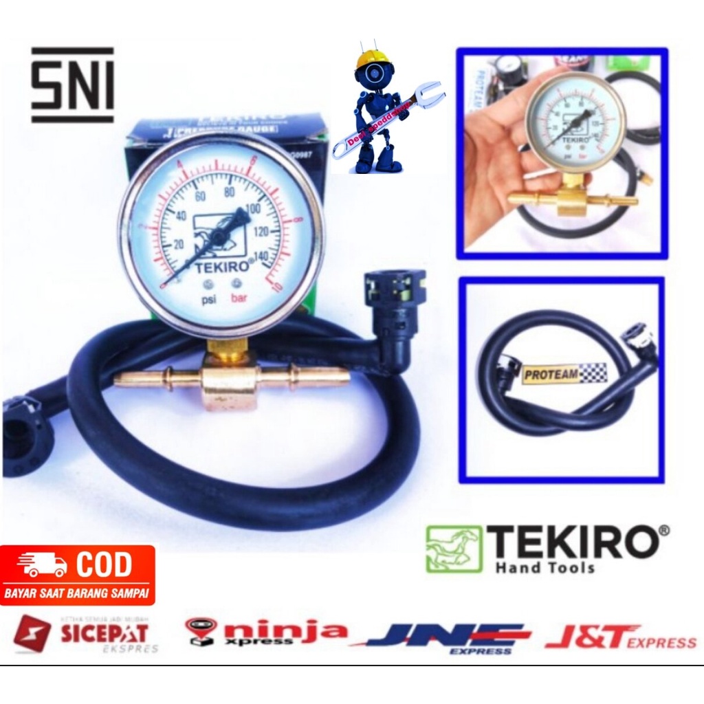 Tester fuelpump Tekiro alat ukur tekanan fuelpump