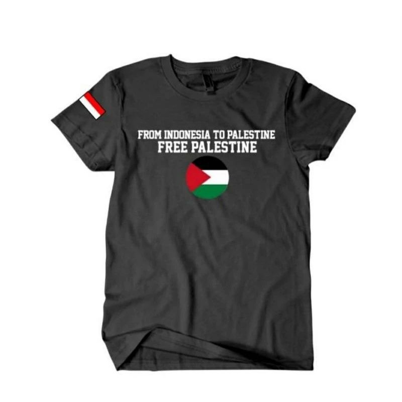 NAC (COD) Kaos baju T-shirt FROM INDONESIA TO PALESTINE | save palestina | indonesia bersama palesti