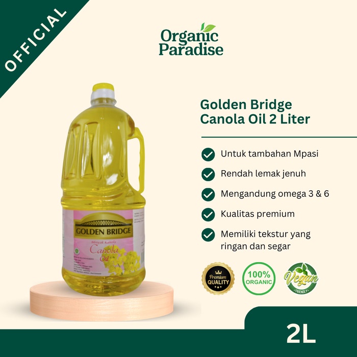 

GOLDEN BRIDGE CANOLA OIL BOTOL 2 LITER