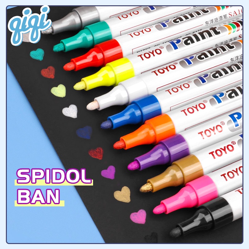 

spidol ban motor/Spidol ban paint marker mobil motor/spidol ban permanent - Qiqi Treasure