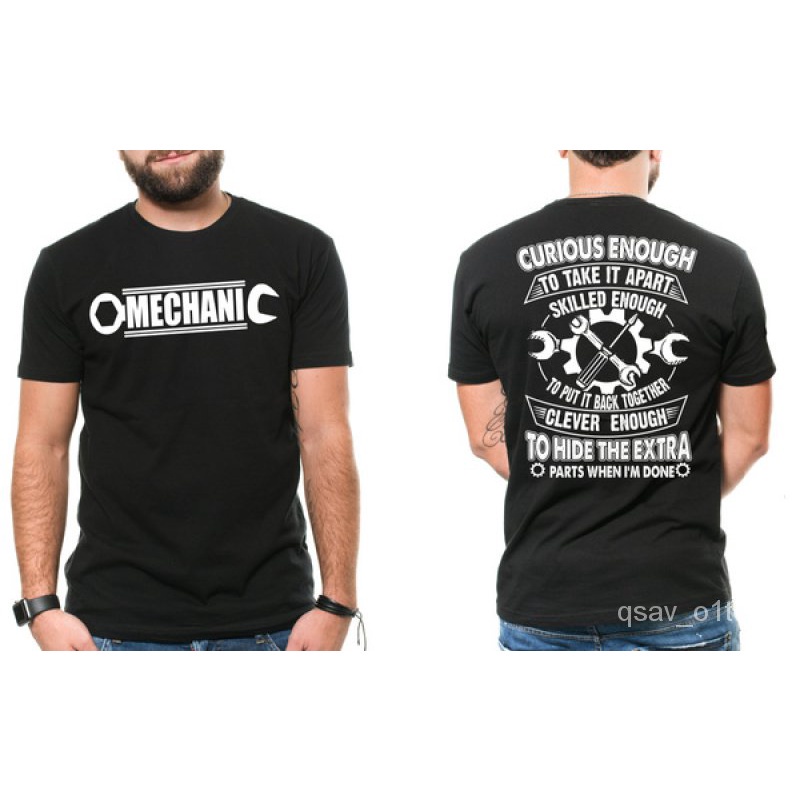 Kaus mekanik lucu T-shirt hadiah untuk kaus mekanik otomotif kemeja mekanik