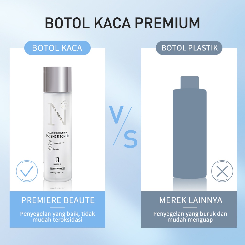 𝗣𝗥𝗘𝗠𝗜𝗘𝗥𝗘 𝗕𝗘𝗔𝗨𝗧𝗘 [Toner 2pcs]  Essence Toner Niacinamide Centella Luminous White Glow Brightening 120ml toner essence kue glowing toner hydrating [BPOM]