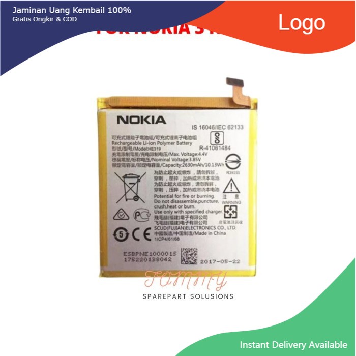Baterai Batre Nokia 3 Kualitas Original