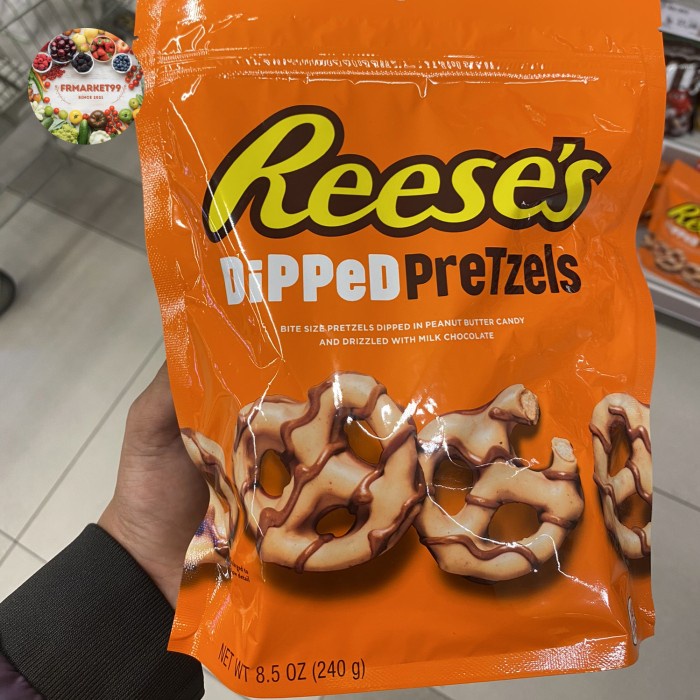 

Reeses Dipped Pretzels | Pretzel Salut Coklat 240 grm