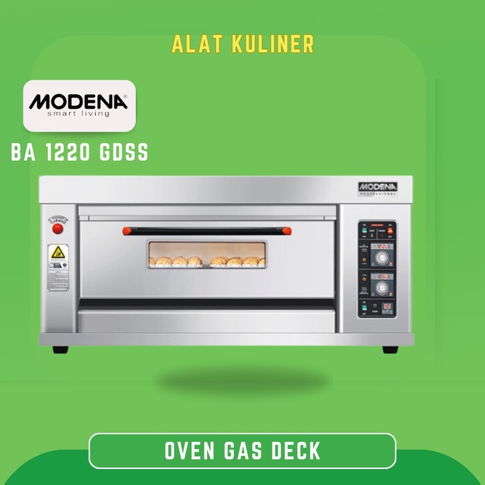 Oven Gas Modena Ba 1220 Gdss 1 Deck 2 Tray Oven Panggang Pro 2 Loyang