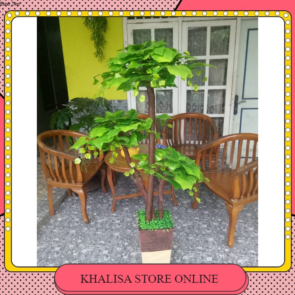 Pohon Anggur Undak 150cm- Pohon Anggur Plastik - Pohon Undak - Pohon Hiasan Dekorasi Rumah - Pohon H