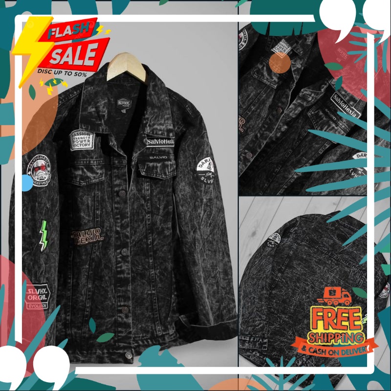 PROMO SALE 11.11 STYLE OUTFIT TERBARU //JAKET JEANS PRIA-JAKET PRIA-JAKET DENIM PRIA-JAKET SALVIO HE