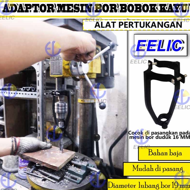 PROMODudukan mesin bor khusus mesin bor duduk 16 mm adaptor bobok kayu wood mortising attachment