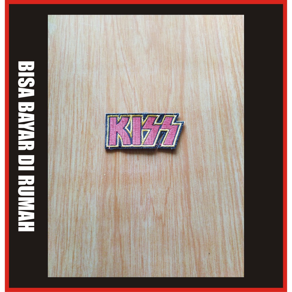 Bordir Bordir Patch Emblem Bordir Murah Band Metal Punk Hitam Untuk Jaket Keren KISSbisa pesan satua