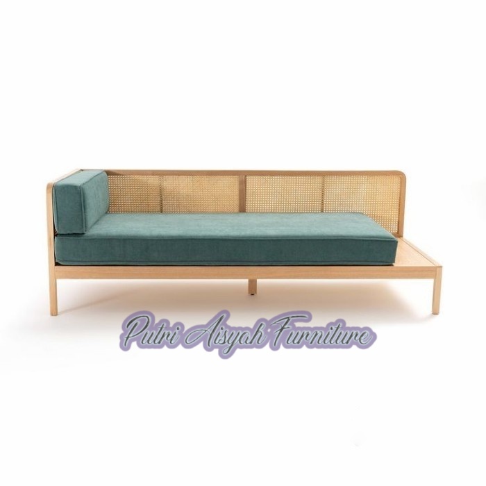 Sofa Bed Rotan Kayu Jati - Minimalis Rotan Sofa
