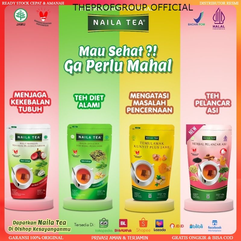 

Naila Tea Peluntur Lemak Teh Celup Herbal Solusi Hidup Sehat Tanpa Efek Samping
