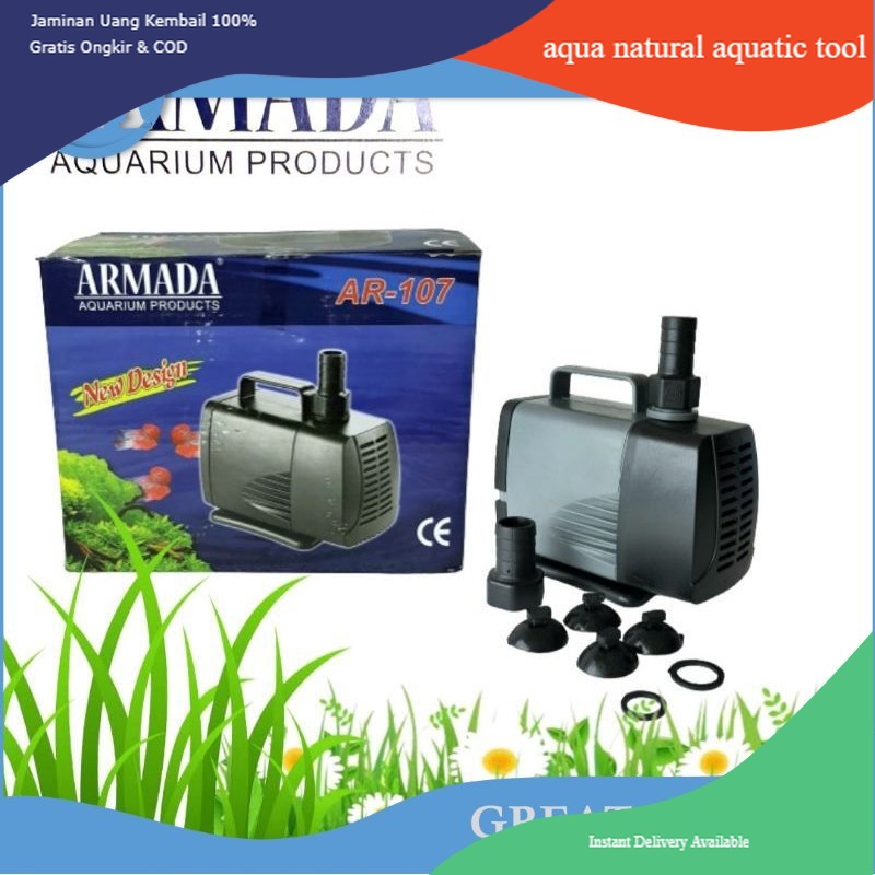 armada ar 107 pompa aquarium kolam ikan mesin kolam ikan