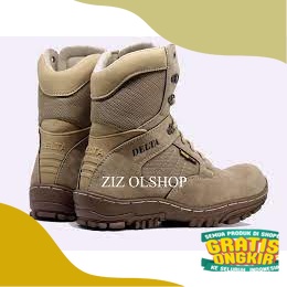 Sepatu Delta Suede Premium 8 Inch Sepatu Boots Tactical PDL Pria Pol PP Kerja lapanagn Outdoor/distr