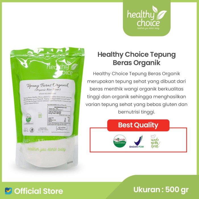 

NG-23 Healthy Choice Tepung Beras Organik 500 gr