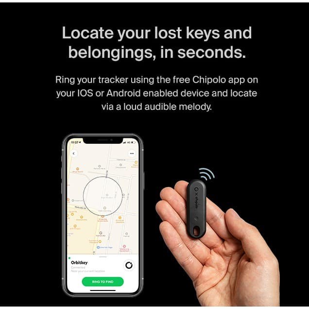 Orbitkey x Chipolo Tracker - Putih