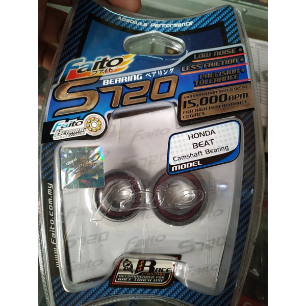 bearing noken as FAITO RACING S 720 honda beat scoopy spacy karbu lama 6002 6001 laher kem cam shaft