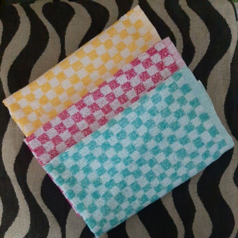 15A. Serbet handuk tebal motif kotak/ Lap Makan tebal/ Kain Lap