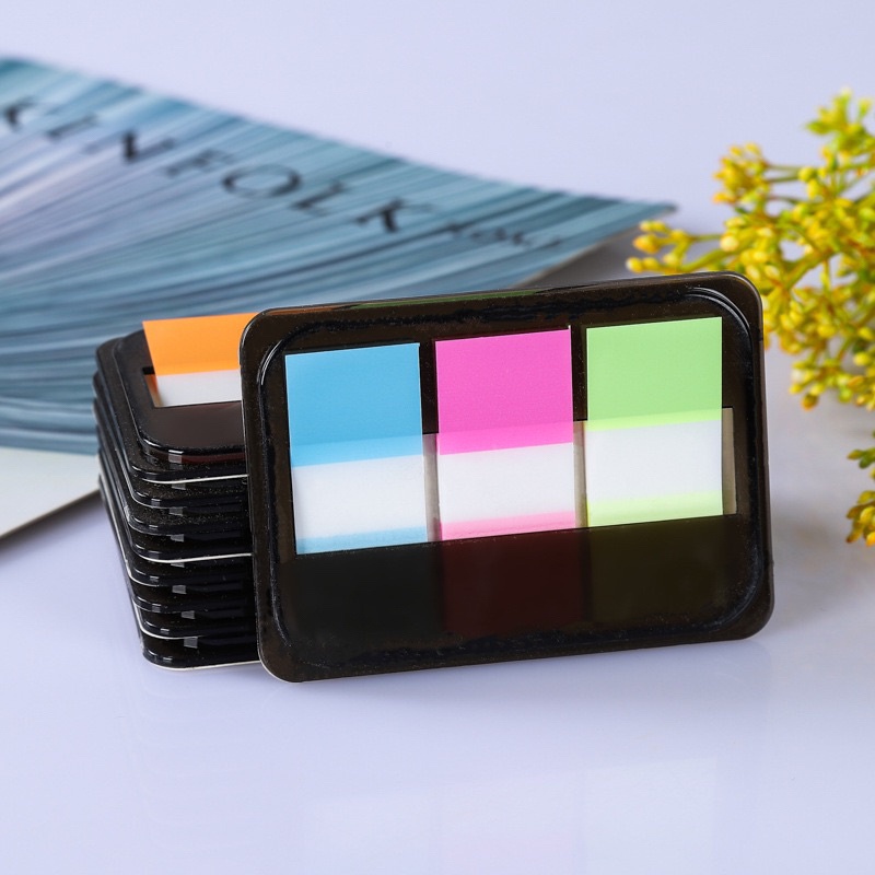 

17A. Sticky Notes Portable - Sticky Notes Plastik - Index Warna [thehanscorner]