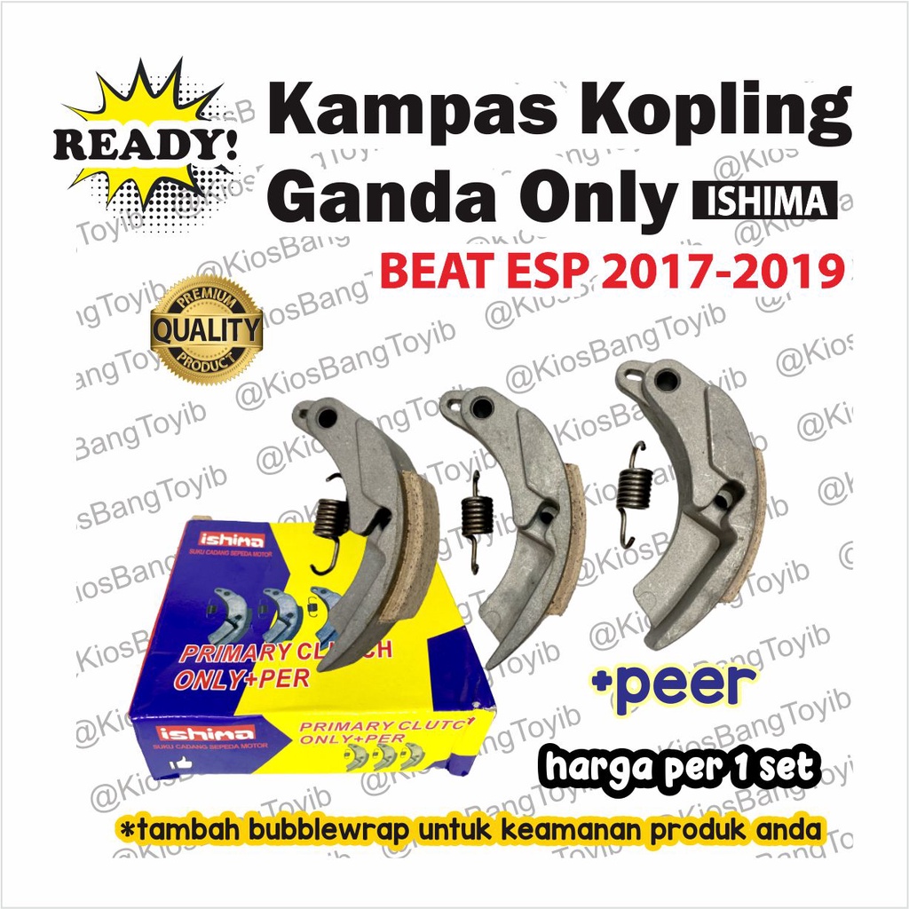 Kampas Kopling Ganda Only Honda Beat 2017-2019 Beat Esp FI (Ishima)