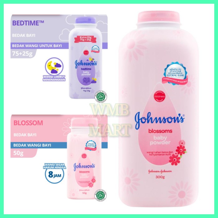 JOHNSON'S Blossoms Baby Powder - Bedak Bayi 300gr Bedak Bayi Johnsons