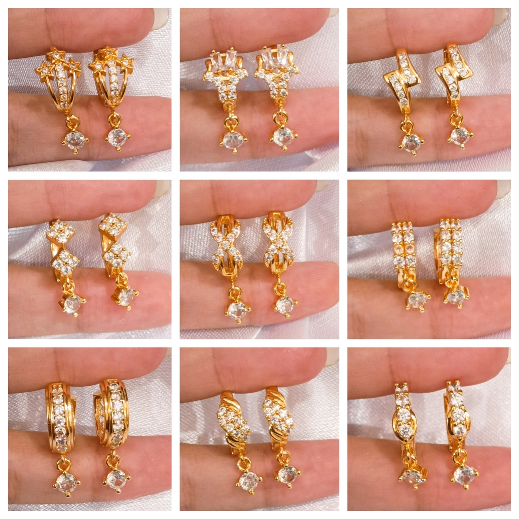 COD Anting Titanium Anti Karat Korea Tusuk Anting Korea Stainless Wanita Grosir earrings