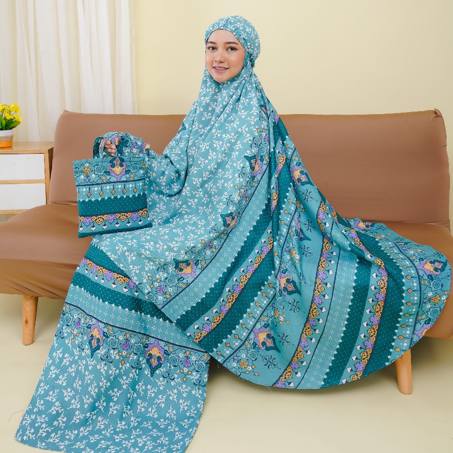 Wearmoura Mukena Dewasa Rayon Bali Premium HUMAIRA All Over