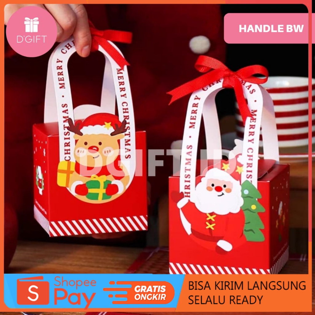 

Diskon Natal Box Kue Natal Goodie Bag Kotak Cookies Kuker Dus Kado Hampers Mini Christmas Box Promo 12.12