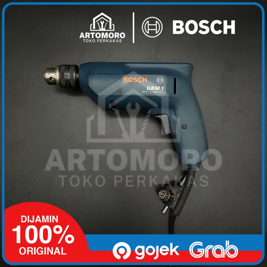 Mesin Bor Bosch GBM 1 Professional - Bor Tangan 6.5mm Kecepatan Tinggi