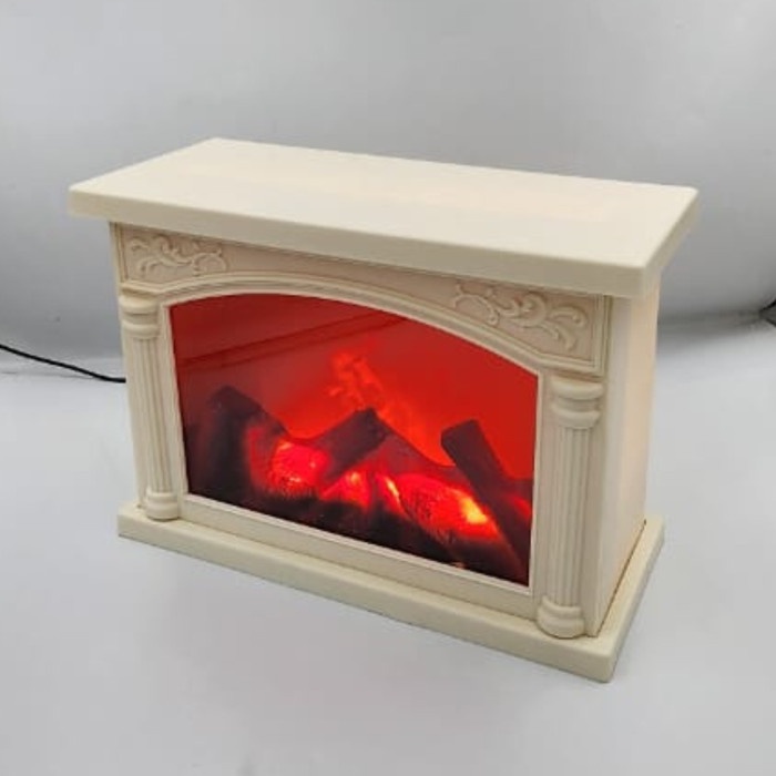 Ready Lampu tidur Bohlam Efek Api perapian Pajangan cantik fireplace - medium