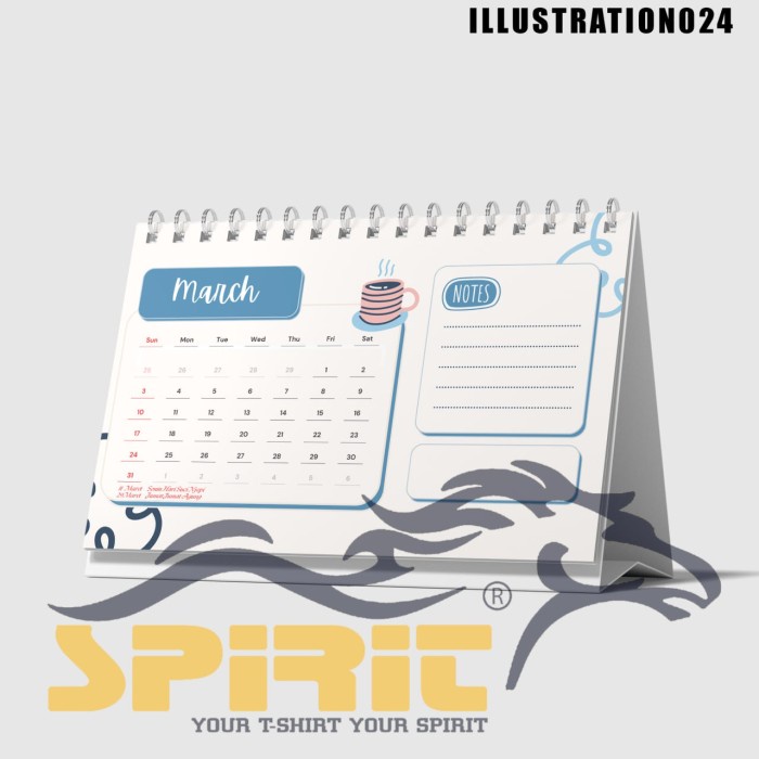 

Kalender meja duduk 2024 estetik spiral hard cover kalender unik lucu - Duplex