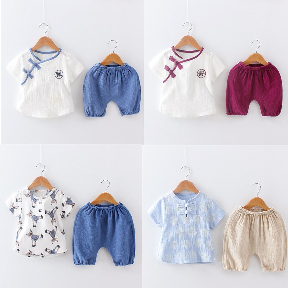 Chinese style cotton and linen children's set