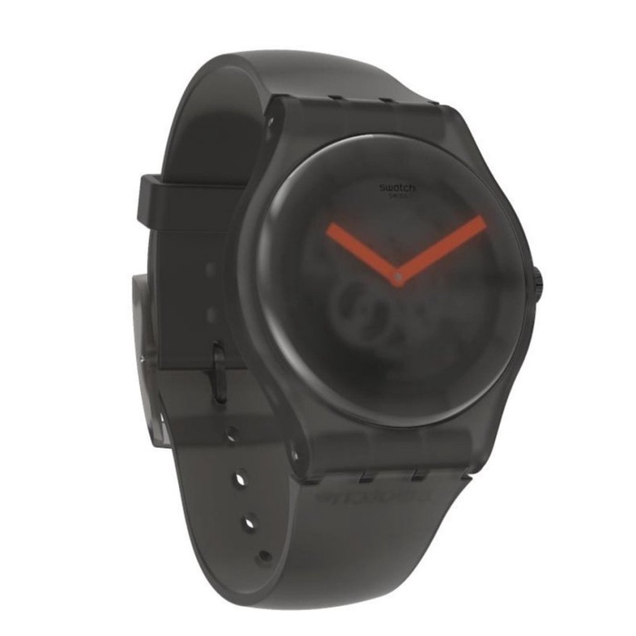 limited edition SWATCH SUOB183 BLACK BLUR Jam Tangan Pria Analog Original Swiss Made