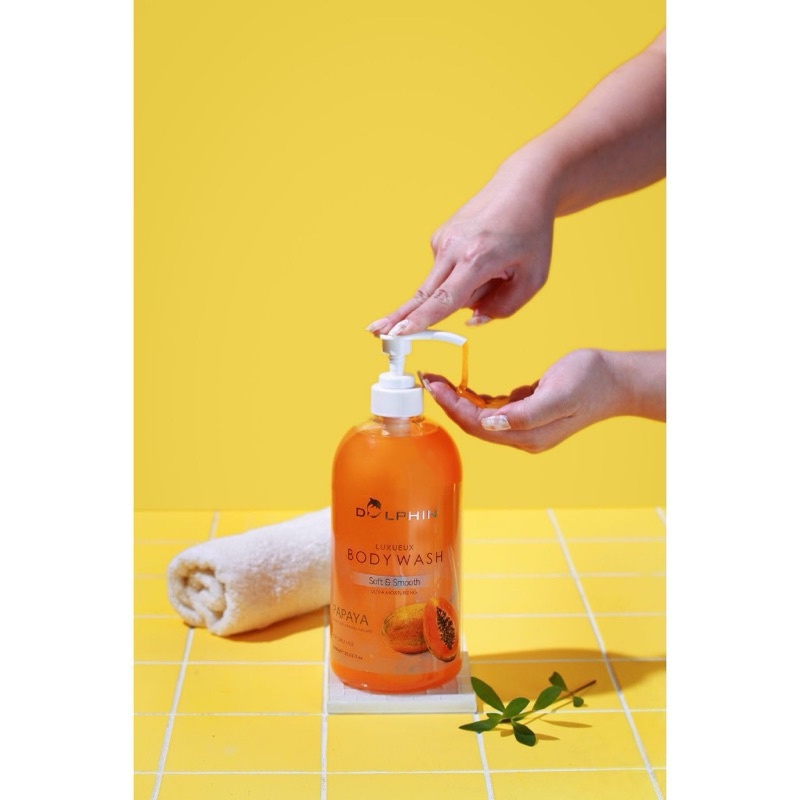 BISA COD - DOLPHIN PEPAYA BODY WASH