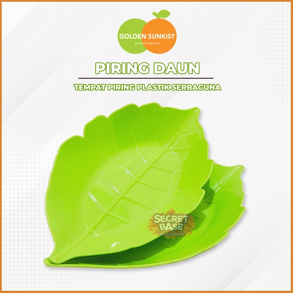 [JOERAGAN LAPAK] PIRING DAUN - Piring Plastik / Piring Makan / Piring Saji / Piring Kue