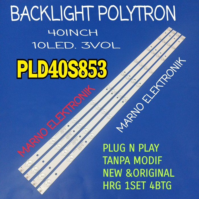 LAMPU BL BACKLIGHT TV LED POLYTRON 40IN PLD 40S853 PLD40S853 10K 3V