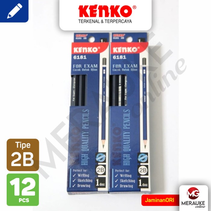 

Pensil KENKO 6181 2B Biru