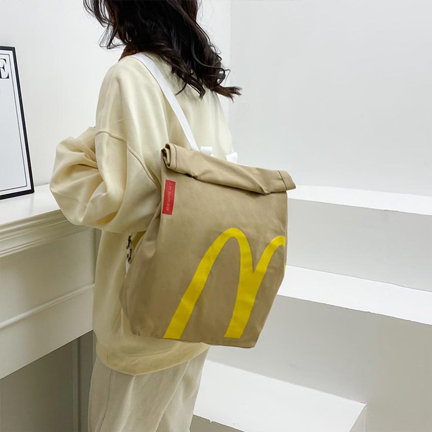 Tas Mcdonald Ransel Sling Bag Mcd Tas Punggung Selempang Fashion Wanita Style Lucu Schoolbag Tas