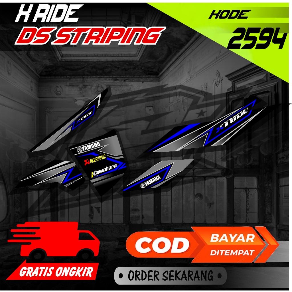 Striping Stiker Yamaha Xride List Variasi Sticker Custom Striping Stiker Yamaha Xride List Variasi