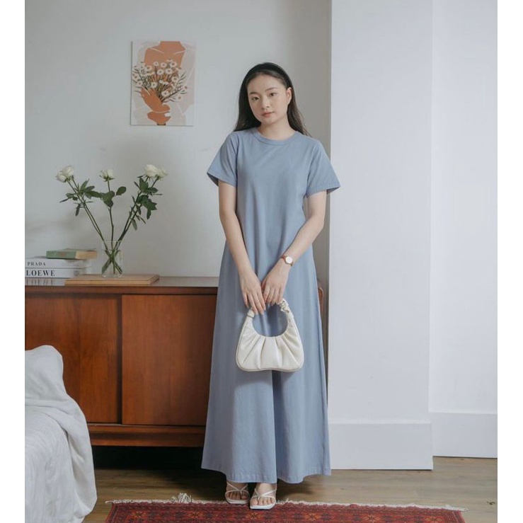 PROMO INNER DALAMAN GAMIS LENGAN PENDEK INNER DRESS SLEEVELESS GAMIS INNER BASIC POLOS BY LALY