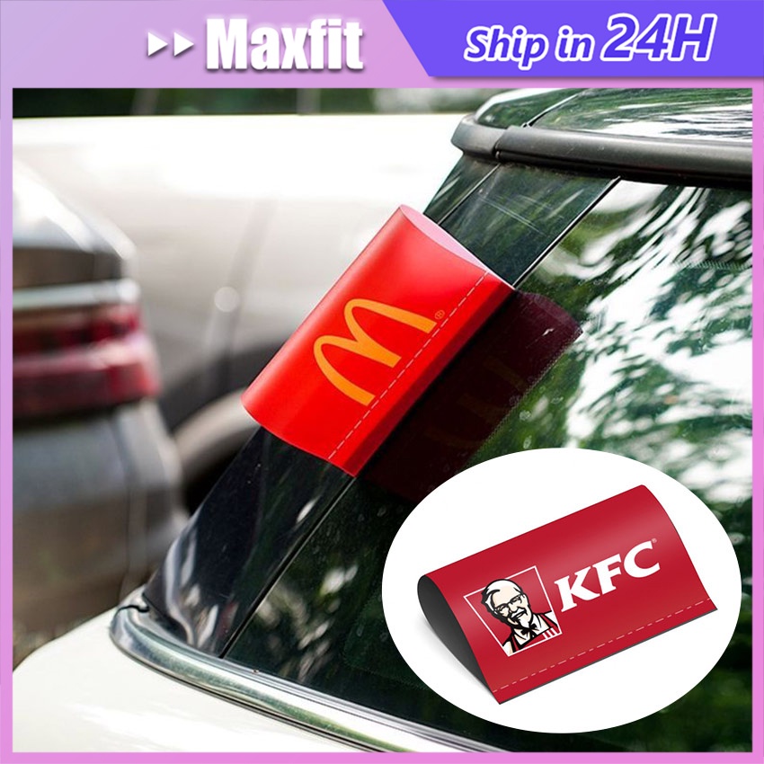 

MCD / KFC - Stiker Label Tag Mobil Hiasan Sticker Mobil Tahan Air Kreatif Kepribadian Variasi Penutup Pintu Bagasi