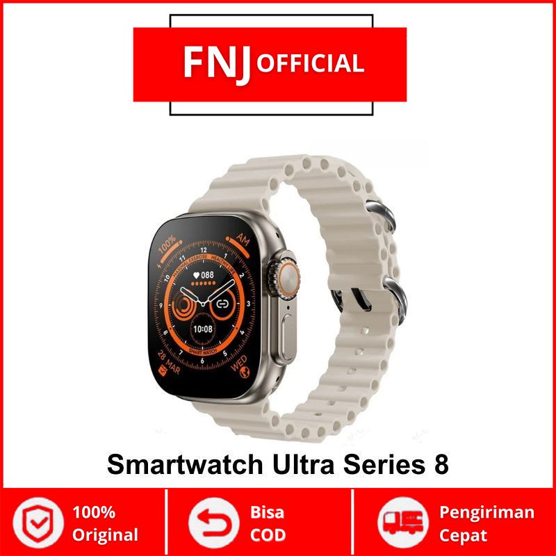 Smartwatch Ultra Series 8 Sport Tahan Air Jam Tangan Bluetooth Smart Watch Kebugaran Pria Wanita