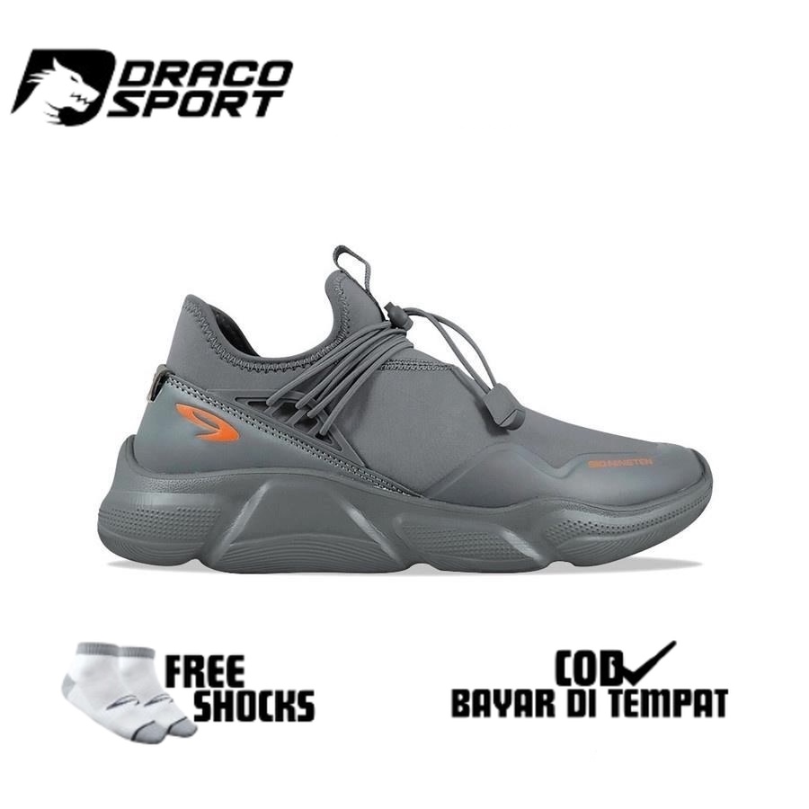 910 Nineten ORIGINAL RYU 1.5 Sepatu Training - Abu / Orange