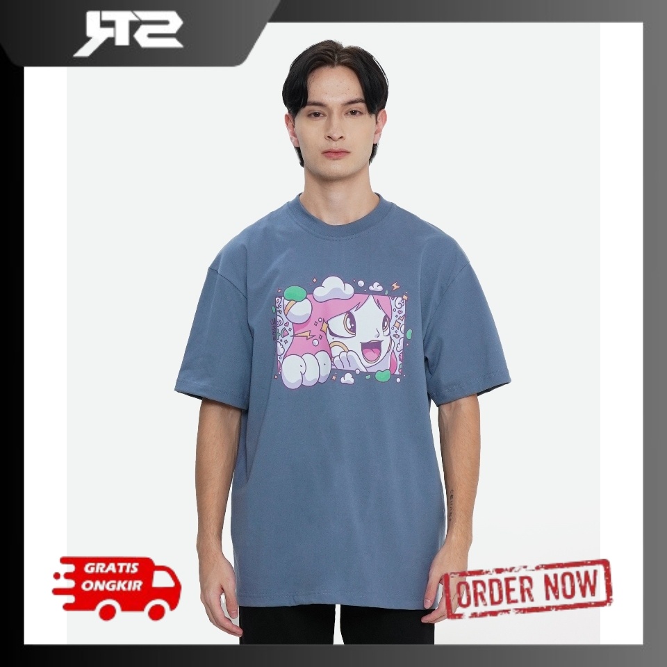 T-Shirt Fiony JKT48 Blue Denim By Kevin Varian