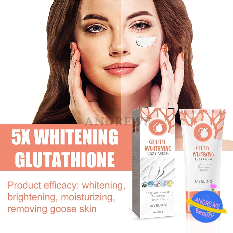 [AW]-GMEELAN Gluta Whitening Lazy Cream Day Cream Set Pemutih Wajah Skincare Kit-AW