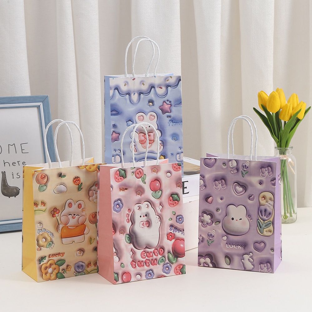 

PAPER BAG GODDIE BAG TAS KADO HADIAH PESTA ULANG TAHUN MOTIF AESTHETIC CUTE BUNNY